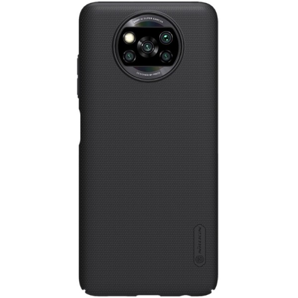 „Nillkin“ Frosted Shield kaaned - must (Poco X3 / X3 Pro)