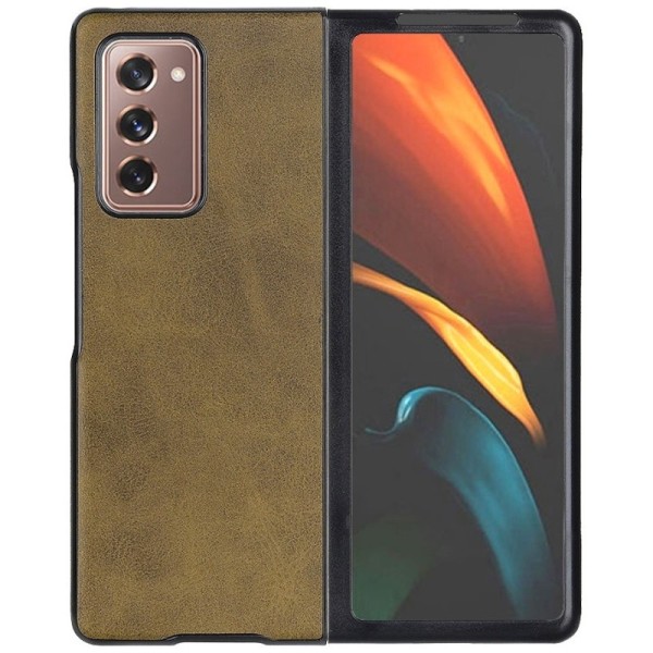 „Slim Leather“ kaaned - tumepruun (Galaxy Z Fold2)