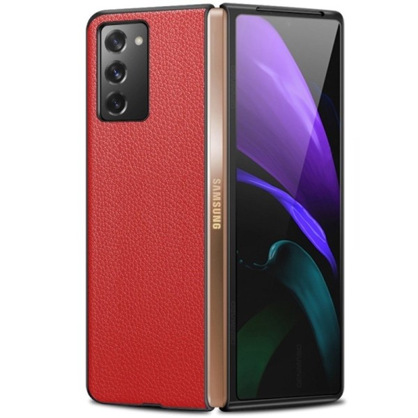 „Deluxe Leather“ kaaned - punane (Galaxy Z Fold2)