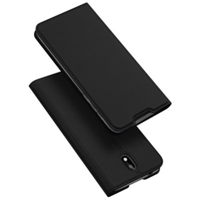 „Dux Ducis“ Skin serijos Nokia 1.3 juodas odinis atverčiamas dėklas | Priedai.lt