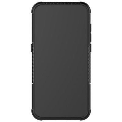 Nokia 1.3 Kickstand kieto silikono TPU juodas dėklas - nugarėlė | Priedai.lt