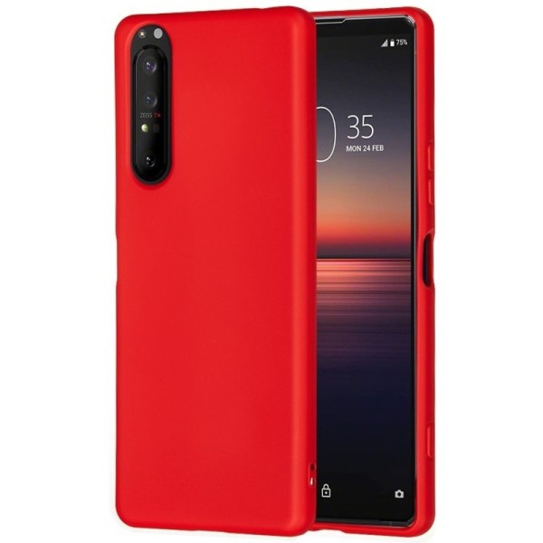 „Shell“ Kõva silikoon (TPU) kaaned - punane (Xperia 1 II)