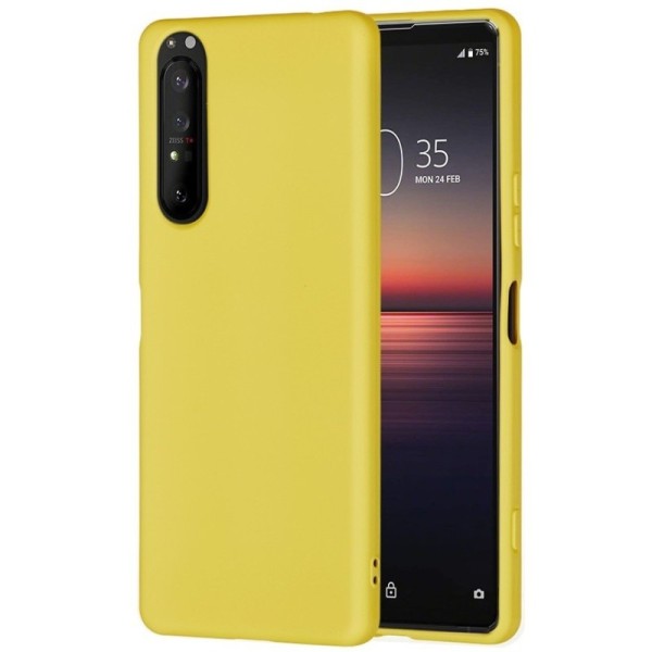„Shell“ Kõva silikoon (TPU) kaaned - kollane (Xperia 1 II)