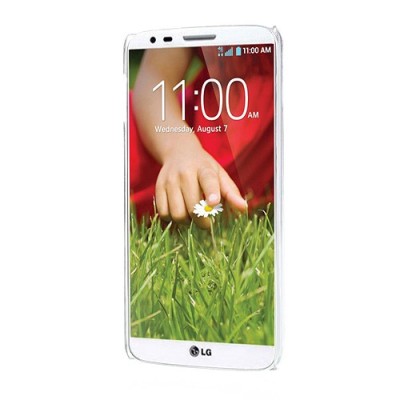 Flora raštuotas rožinis plastikinis LG G2 D802 dėklas / Priedai.lt