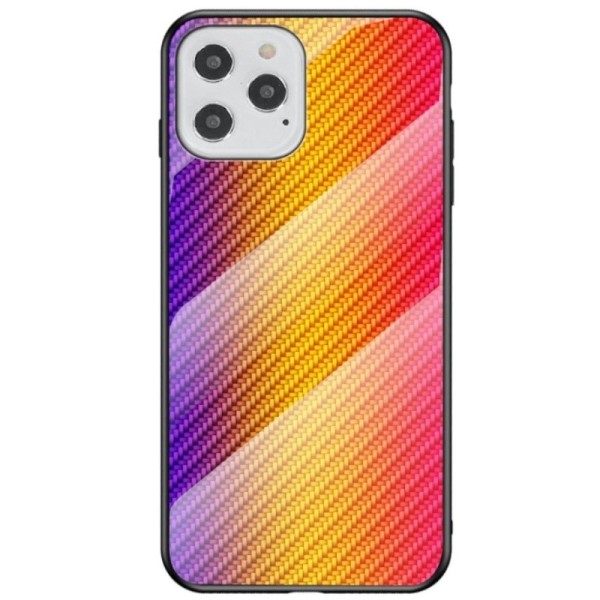 „Fiber“ Kõva silikoon (TPU) kaaned - kollane (iPhone 12 / 12 Pro)