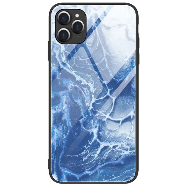 „Marble“ Skin Kõva silikoon (TPU) kaaned - sinine (iPhone 12 / 12 Pro)