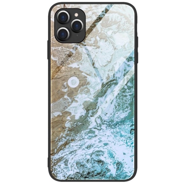 „Marble“ Skin Kõva silikoon (TPU) kaaned - pruun (iPhone 12 / 12 Pro)