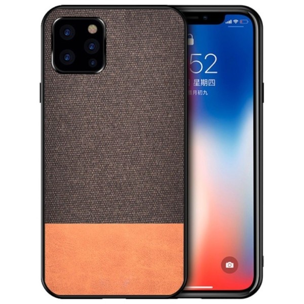 „Bi-Color“ Splicing kaaned - pruun (iPhone 12 / 12 Pro)