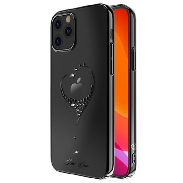 „Kingxbar“ Love Swarovski kaaned - must (iPhone 12 / 12 Pro)