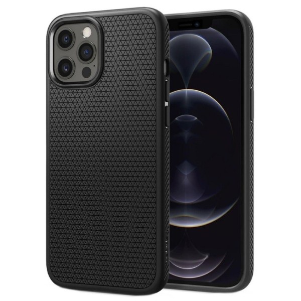 „Spigen“ Liquid Air kaaned - must (iPhone 12 Pro Max)