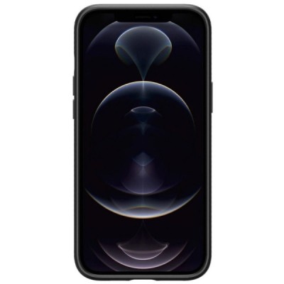 „Spigen“ Liquid Air Apple iPhone 12 Pro Max juodas kieto silikono dėklas | Priedai.lt