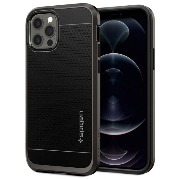 „Spigen“ Neo Hybrid kaaned - must (iPhone 12 / 12 Pro)