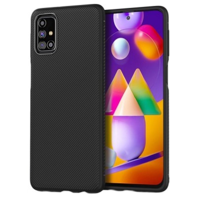 Samsung Galaxy M31s (M317F) kieto silikono TPU juodas dėklas - nugarėlė | Priedai.lt