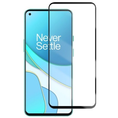 OnePlus 8T „Mocolo“ 9H Tempered Glass sustiprintos apsaugos juodas pilnai dengiantis apsauginis ekrano stiklas 0,26 mm | Priedai