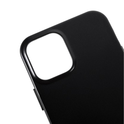 Apple iPhone 12 (12 Pro) Mercury juodas kieto silikono TPU dėklas - nugarėlė | Priedai.lt