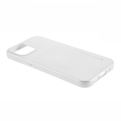 Apple iPhone 12 (12 Pro) Mercury sidabrinis kieto silikono TPU dėklas - nugarėlė | Priedai.lt