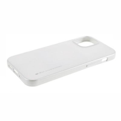 Apple iPhone 12 (12 Pro) Mercury sidabrinis kieto silikono TPU dėklas - nugarėlė | Priedai.lt
