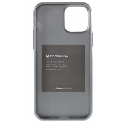 Apple iPhone 12 (12 Pro) Mercury pilkas kieto silikono TPU dėklas - nugarėlė | Priedai.lt