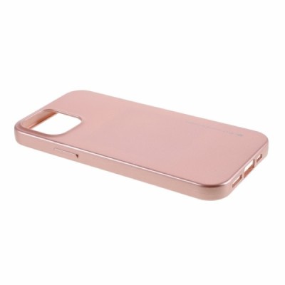 Apple iPhone 12 (12 Pro) Mercury šviesiai rožinis kieto silikono TPU dėklas - nugarėlė | Priedai.lt