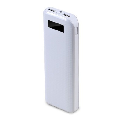 Remax atsarginė išorinė lyčio jonų baterija (20000 mAh), angl. Power bank - balta / Priedai.LT