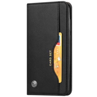 Prabangus „Comma“ odinis atverčiamas juodas Xiaomi Mi 10T (Mi 10T Pro) dėklas | Priedai.lt