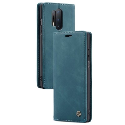OnePlus 8 Pro CaseMe Retro solidus atverčiamas žalias odinis dėklas - knygutė | Priedai.lt