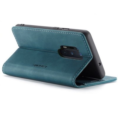 OnePlus 8 Pro CaseMe Retro solidus atverčiamas žalias odinis dėklas - knygutė | Priedai.lt
