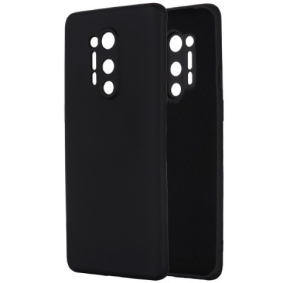 OnePlus 8 Pro Shell kieto silikono TPU juodas dėklas - nugarėlė | Priedai.lt