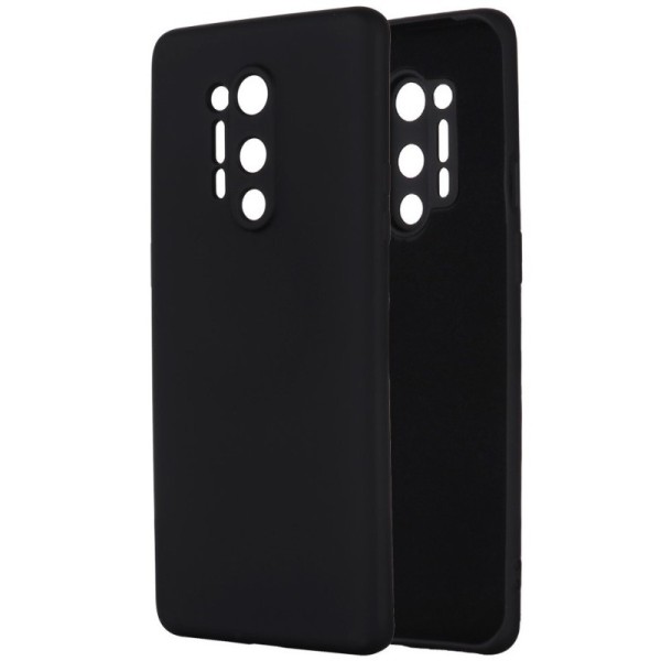 „Shell“ Kõva silikoon (TPU) kaaned - must (OnePlus 8 Pro)