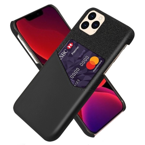 „KSQ“ Shell kaaned taskuga - must (iPhone 12 / 12 Pro)