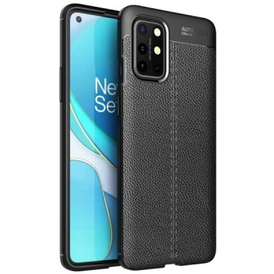 OnePlus 8T FOCUS kieto silikono TPU juodas dėklas - nugarėlė | Priedai.lt