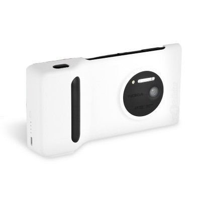 Oficialus Nokia Lumia 1020 baltas PD-95G dėklas su integruota papildoma baterija / Priedai.lt
