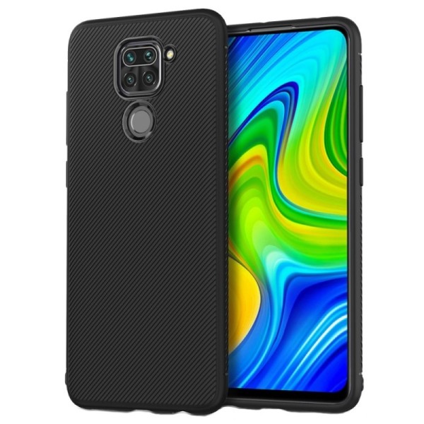„Jazz“ Kõva silikoon (TPU) kaaned - must (Redmi Note 9)