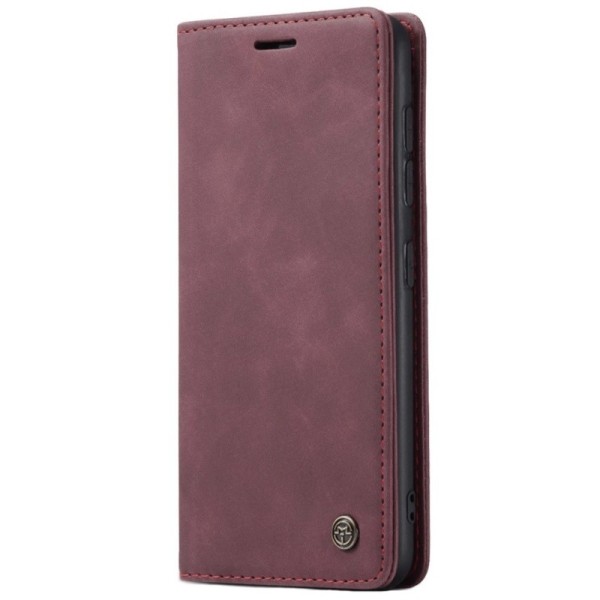 „CaseMe“ Retro Tugev tahke kaaned - burgundi (Galaxy A41)
