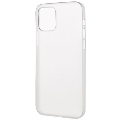 Ploniausias pasaulyje plastikinis skaidrus Apple iPhone 12 (12 Pro) baltas dėklas - nugarėlė | Priedai.lt