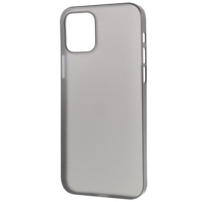 Ploniausias pasaulyje plastikinis skaidrus Apple iPhone 12 (12 Pro) pilkas dėklas - nugarėlė | Priedai.lt