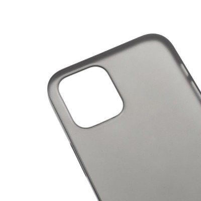 Ploniausias pasaulyje plastikinis skaidrus Apple iPhone 12 (12 Pro) pilkas dėklas - nugarėlė | Priedai.lt