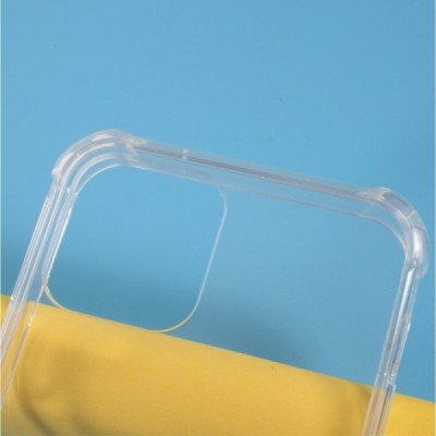 Sustiprintos apsaugos Apple iPhone 12 (12 Pro) skaidrus kieto silikono (TPU) ir plastiko dėklas | Priedai.lt