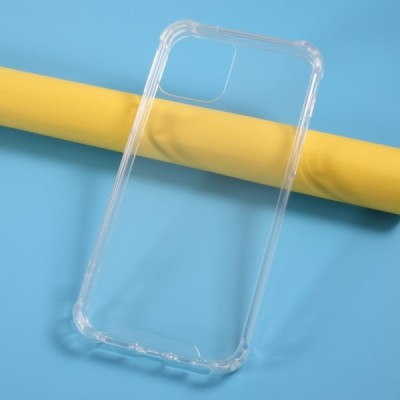 Sustiprintos apsaugos Apple iPhone 12 (12 Pro) skaidrus kieto silikono (TPU) ir plastiko dėklas | Priedai.lt