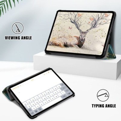 Apple iPad Air 4 10.9" (2020) atverčiamas spalvotas „Sakura“ odinis dėklas - knygutė | Priedai.lt