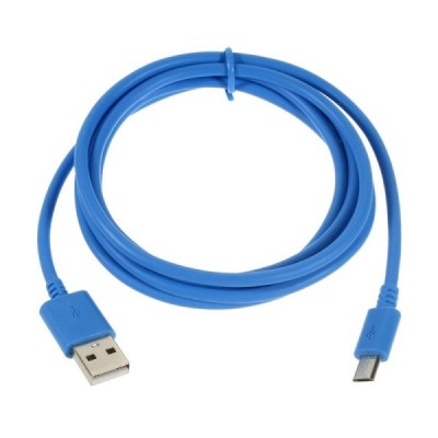 Micro usb šviesiai mėlynas laidas 1 m. (kabelis) / Priedai.lt
