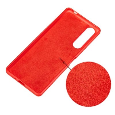 Sony Xperia 5 II Shell kieto silikono TPU raudonas dėklas - nugarėlė | Priedai.lt