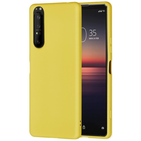 „Shell“ Kõva silikoon (TPU) kaaned - kollane (Xperia 5 II)