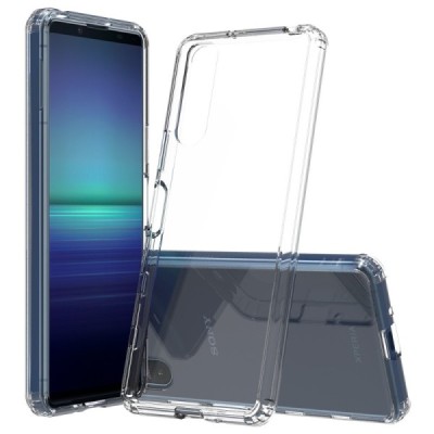 Sony Xperia 5 II kieto silikono TPU skaidrus dėklas - nugarėlė | Priedai.lt