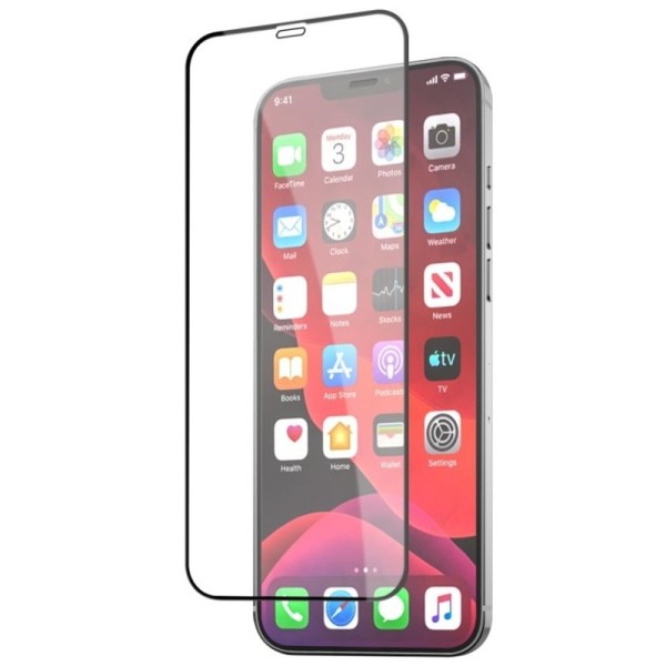 „Mocolo“ Tempered Glass kaitsev ekraaniklaas 0.26 mm - must (iPhone 12 Mini)