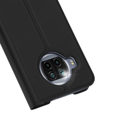 Xiaomi Mi 10T Lite 5G „Dux Ducis“ Skin serijos juodas odinis atverčiamas dėklas - knygutė | Priedai.lt
