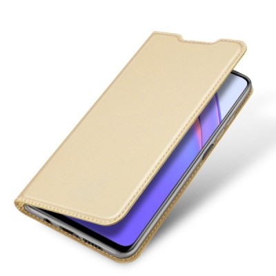 Xiaomi Mi 10T Lite 5G „Dux Ducis“ Skin serijos auksinis odinis atverčiamas dėklas - knygutė | Priedai.lt