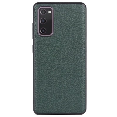 „Deluxe Leather“ Samsung Galaxy S20 FE (Fan Edition) žalias odinis dėklas | Priedai.lt