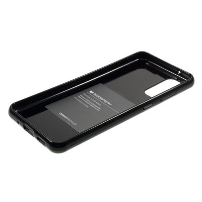 Samsung Galaxy S20 FE (Fan Edition) Mercury juodas kieto silikono tpu dėklas - nugarėlė | Priedai.lt