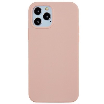 Apple iPhone 12 Pro Max kieto silikono TPU šviesiai rožinis dėklas - nugarėlė | Priedai.lt